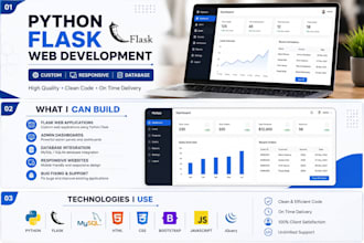 develop a python flask web application
