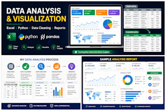 do data analysis, visualization, python and ml