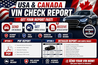 design a custom car spec sheet poster based on your vin