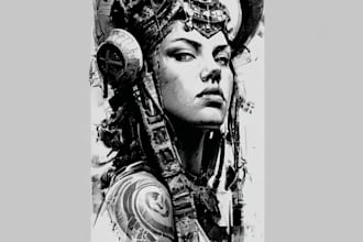 draw fine line tattoo designs for you