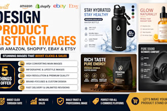 desidn product listing images for amazon shopify ebay etsy product images design