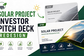 redesign renewable energy solar project investor pitch deck funding
