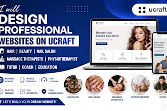 design hair beauty nail salon massage therapists physiotherapist tutor on ucraft