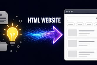 build a custom interactive HTML website