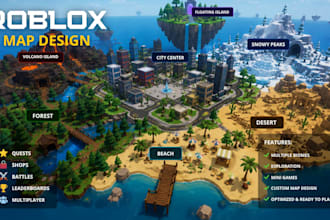 design roblox game map roblox city map 3d environment map terrain custom map