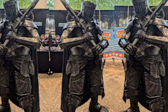 custom full cosplay creation video game fantasy knight cosplay prop accessories