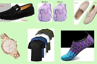 do bulk product image background removal and photoshop editing