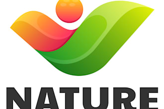 create a modern eco logo for environmental startups