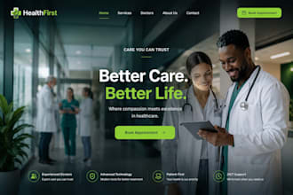 design wix doctor website, clinic website dentist website healthcare website