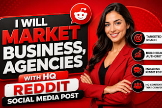market business, agencies with HQ reddit social media post