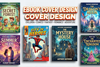 do children or adult book cover ebook or book  KDP book cover