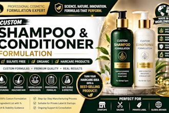 formulate custom shampoo conditioner sulfate free organic haircare products