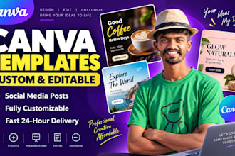 design instagram canva templates and editable posts