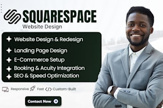 design or redesign squarespace ecommerce websites for businesses, store set up