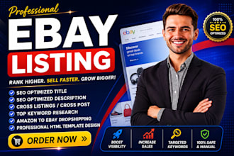 do ebay listing, cross listing, ebay product listing