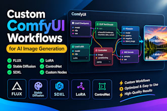 create custom comfyui workflows for ai image generation