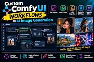 create custom comfyui workflows for ai image generation
