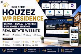 setup houzez wp residence estatik realia appsheet realhomes myhome real estate