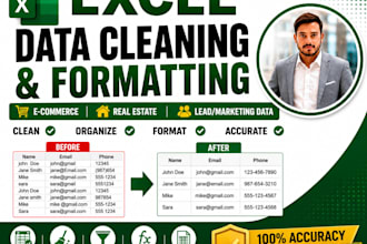 clean and format e commerce real estate marketing data excel