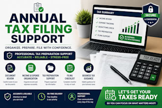 provide business tax preparation and filing assistance
