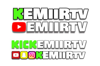do custom username logo with social media icon