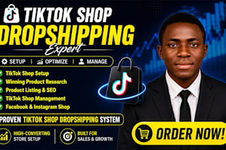 tiktok shop dropshipping  setup, tiktok, tiktok shop setup tik tok shop manager