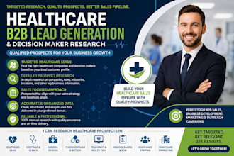 generate qualified healthcare b2b leads and decision makers
