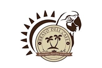 make new cafe looking logo for a vintage emblem style