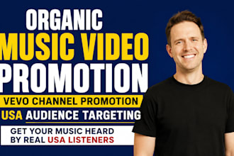 do organic youtube music video promotion vevo channel promotion to usa listener