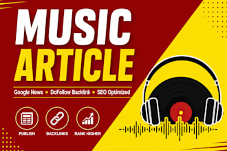 publish music article on google news music blog with dofollow backlink