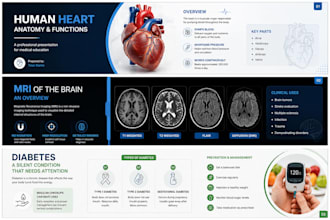 design medical presentations healthcare infographics