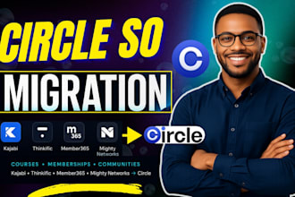 migrate, optimize and complete your circle so course membership community site
