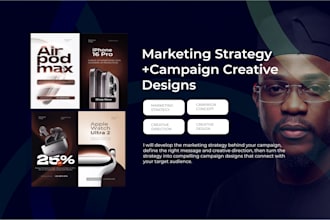 create a marketing strategy and campaign creative designs