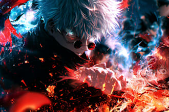 design professional anime or gaming youtube banner