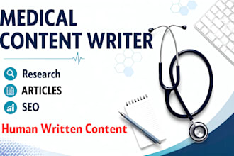 write SEO medical blog articles for doctors and clinics