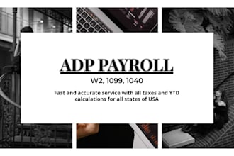 calculate payroll stubs, w2 for you and employee