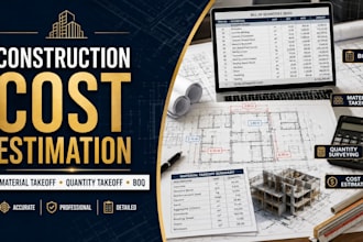 do construction estimation material takeoff boq hvac  electrical