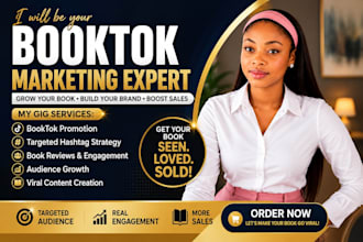 do booktok promotion ebook marketing tik tok booktok influencer video book rank