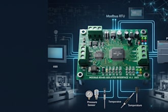 design modbus rs485 pcb and industrial communication hardware modbus rtu  rs485