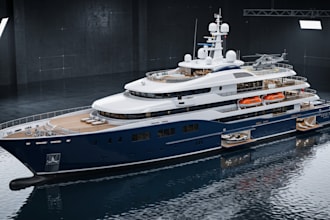 create 3d boat model, 3d warship model, yacht design, hull ship vessel printing
