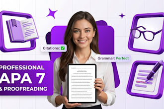 proofread, edit, and format your text in perfect apa 7 style