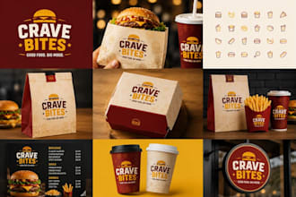 design restaurant, pizza, coffee shop, juice, catering, food logo