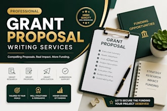 write grant proposals, grant applications and nonprofit funding proposals