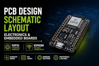 do pcb design schematic layout, electronics and embedded boards, esp32, esp8266