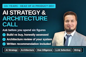 be your ai consultant for ai strategy and software architecture