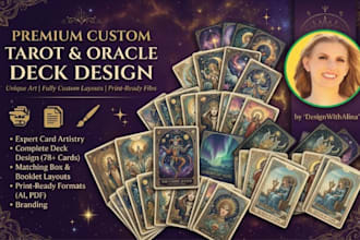 design tarot cards and oracle deck card designs