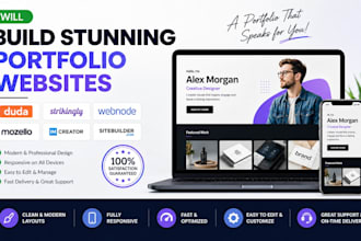 build duda strikingly webnode mozello im creator sitebuilder portfolio website