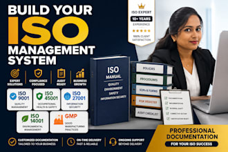 develop iso 9001 45001 27001 14001 gmp iso 27001 management systems