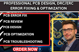 professionally fix drc erc errors and optimize your pcb design for performance