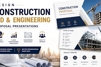 design construction bid and engineering proposal presentations